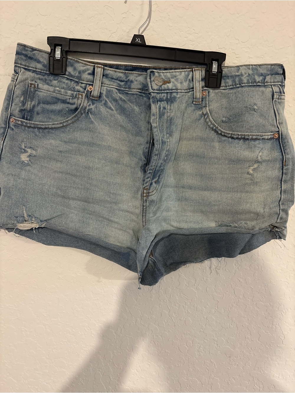 wild fable Light Wash Distressed Denim Shorts